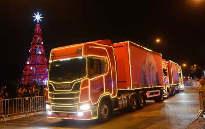Caravana da Coca-Cola sai às 19h do Rondon do Umuarama