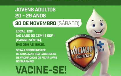 Selvíria: Dia D de vacinação contra o sarampo será neste sábado