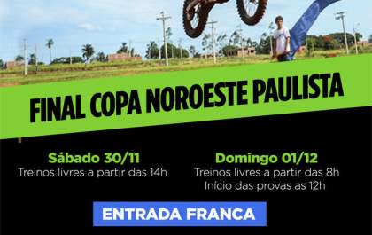 Neste fim de semana tem o 7º Motocross de Andradina
