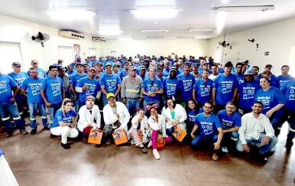 Palestra da campanha Novembro Azul reúne mais de 150 colaboradores na Usina Viralcool
