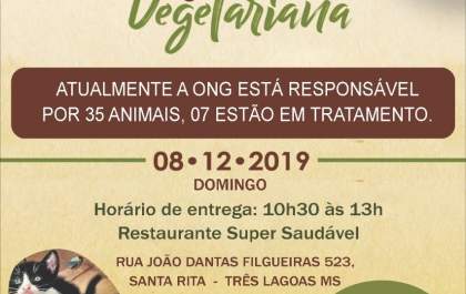 ONG três-lagoense realiza almoço beneficente em prol da causa animal