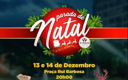 Parada de Natal acontece neste fim de semana