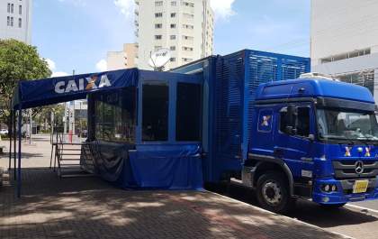 Caminhão de regularização da dívidas da Caixa chega a Araçatuba