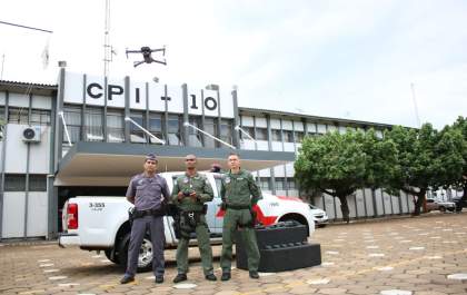 Drones já auxiliam a Polícia Militar no patrulhamento