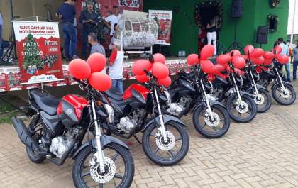 Natal dos Sonhos: Confira os 6 ganhadores das motos 0km sorteadas hoje em Três Lagoas
