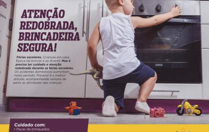 Governo de Andradina lança campanha “Atenção redobrada, brincadeira segura!”