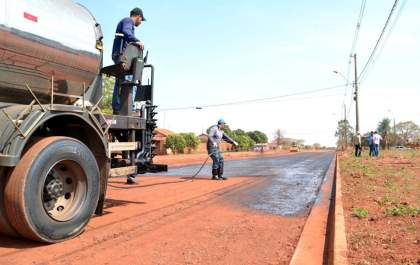 Oito novas ruas em Selvíria receberão pavimentação asfáltica com investimento de quase R$ 500 mil por meio da Prefeitura