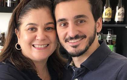 Festejando o filho