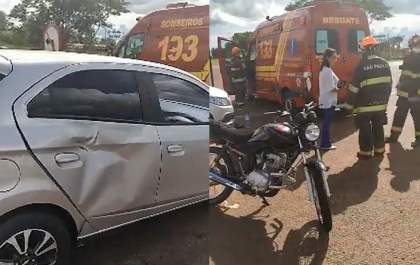 Acidente fere motociclista proximo ao Motel Aeroporto&nbsp;&nbsp;