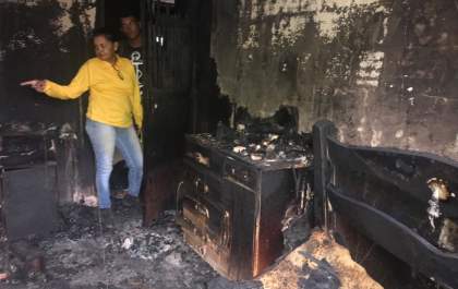 Incendio em residência pode ter causado prejuízo superior a R$ 65 mil