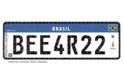 Novas placas de veículos serão obrigatórias a partir de 31 de janeiro