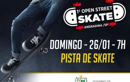 1º Open Street Skate acontece neste domingo em Andradina