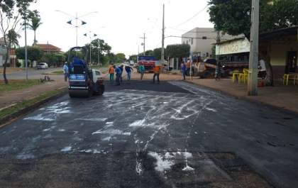 Serviço de tapa buraco é retomado em Três Lagoas