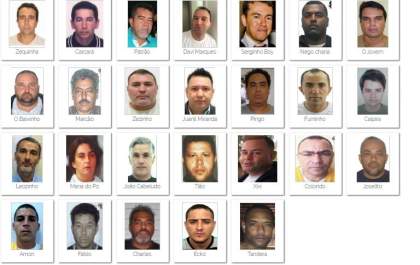 Governo divulga lista de criminosos mais procurados do país