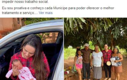 Em desabafo, filha de prefeita fala de perseguição e volta a mostrar Kombi com cestas básicas e carta da mãe