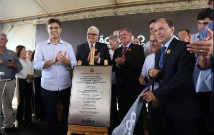 Vice governador inaugura nova Delegacia de Pereira Barreto com investimentos de R$ 1 milhão