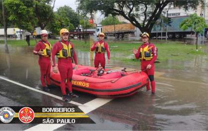 Corpo de Bombeiros recebe mais de 10,3 mil chamados devido às fortes chuvas