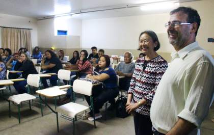 Em boas vindas a alunos Tamiko enaltece turismo como profissão do futuro