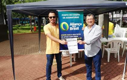 Aliança do Brasil tem novo plantão para coleta de assinaturas em Araçatuba