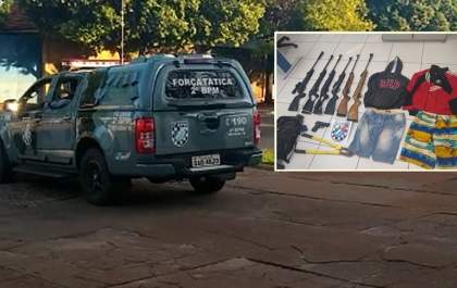 PM age rápido e consegue recuperar armas furtadas de loja em Três Lagoas
