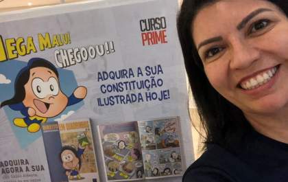 Revista em quadrinhos sobre a Constituição Federal é lançada por professora de Direito