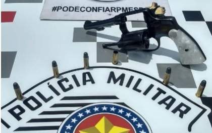 PM prende homem com revólver após tiro em Araçatuba
