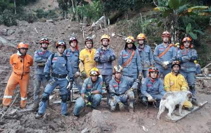 Três bombeiros de Penápolis atuam em apoio na Baixada Santista