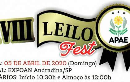 Leilo Fest da Apae acontece em 5 de abril