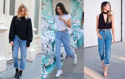 Mom jeans está com tudo: veja como combinar a peça e montar diferentes looks