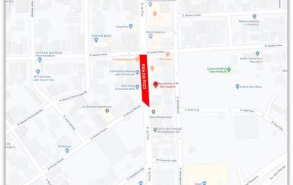 Rua do Fico fica interditada até o fim da noite nesta quinta