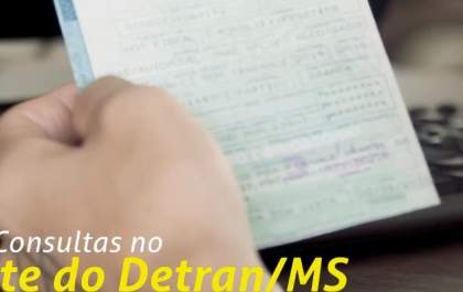 Sem sair de casa, condutor pode consultar vários serviços no site do Detran-MS