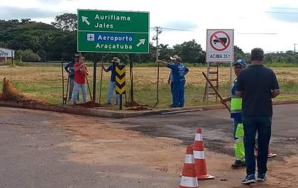 Via Etelvino Pereira dos Santos é parcialmente liberada