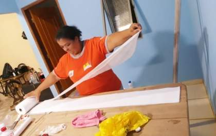 48 voluntários costuram máscaras para profissionais da saúde em Três Lagoas