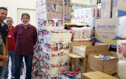 Santa Casa recebe doação de EPIs e produtos de higiene