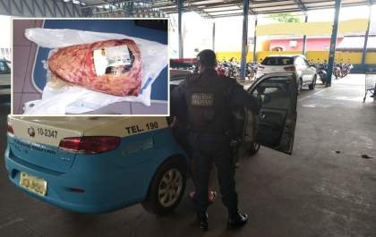 Jovem é detido ao ser flagrado furtando picanha em supermercado