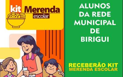 Cadastro para o “kit merenda” em Birigui está aberto