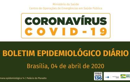 Ministério da Saúde posta boletins diários com atualizações da pandemia
