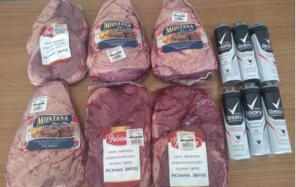 Condenada por roubar bolsa de idosa é presa for furtar picanha em mercado