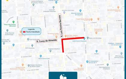 Obras interditam trânsito na área central de Araçatuba