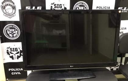 Homem é detido com televisão furtada no Centro de Três Lagoas