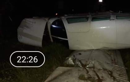 Avião faz pouso forçado em Birigui
