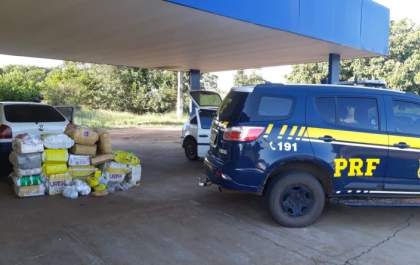 PRF apreende 425,2 Kg de maconha e skunk em Água Clara&nbsp;