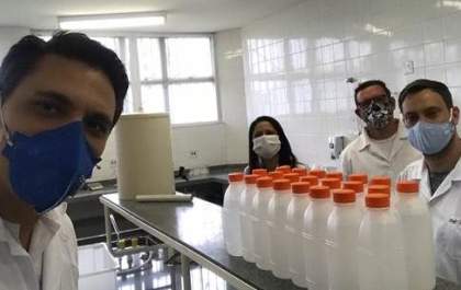 Etecs e Fatecs produzem mais de 1,5 tonelada de álcool em gel
