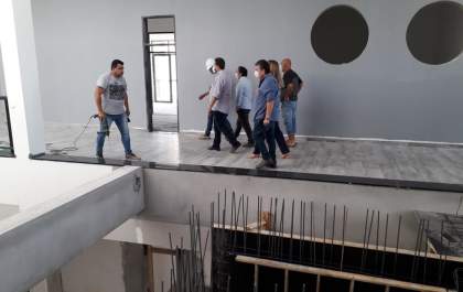 Obra do Centro do Professorado está em 51%; entrega deve ocorrer este ano