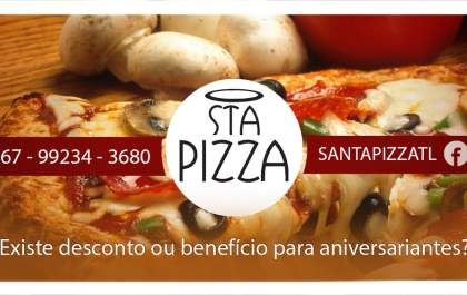 Você sabia que aniversariante ganha descontos na Santa Pizza?&nbsp;