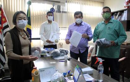 Saúde de Andradina recebe “Máscaras Solidárias” do Vale do Paraíba