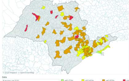 Araçatuba registra 38% de índice de isolamento&nbsp;