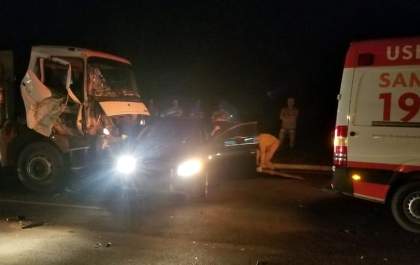 Acidente entre carro e caminhão na BR-158 deixa homem ferido em TL