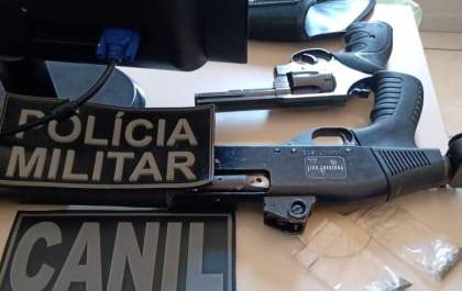 Homem é preso com revólver, espingarda e munições em Três Lagoas