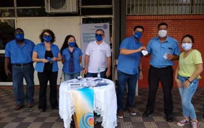 Rotary faz ação de conscientização contra o coronavírus